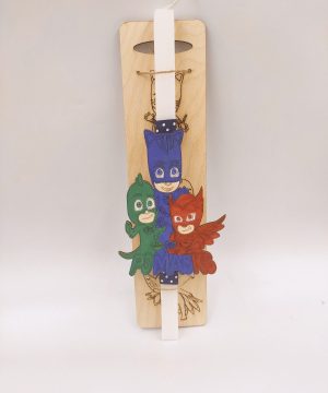 Λαμπάδα με φιγούρα pjmasks μαγνητάκι