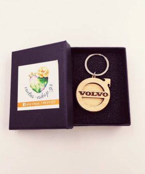 Ξύλινο μπρελόκ Volvo