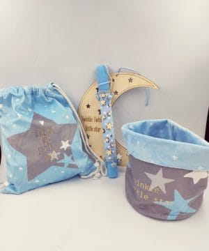 Λαμπάδα - Twinkle twinkle little star σετ σακίδιο πλάτης και νεσεσέρ