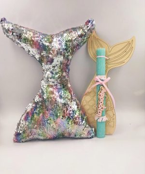 Λαμπάδα - Γοργονοουρά με μαξιλάρι