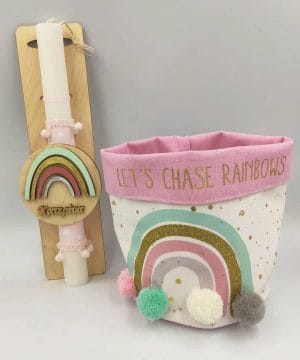 Λαμπάδα ουράνιο τόξο με νεσεσέρ