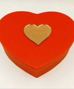 Alternative view of Κουτί με 10 ξύλινες καρδιές ” 10 λόγοι που σ ‘ αγαπώ”