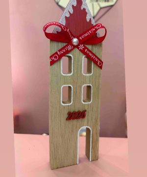 Ξύλινο διακοσμητικό σπίτι 20 εκ