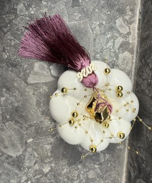 Alternative view of Κεραμική κολοκύθα λευκή 12 εκ