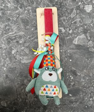 Λαμπάδα με λούτρινο ζωάκι