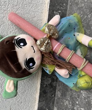 Λαμπάδα με λούτρινη κούκλα 40 εκ