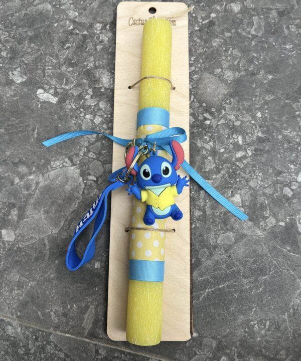 Λαμπάδα με μπρελόκ stitch