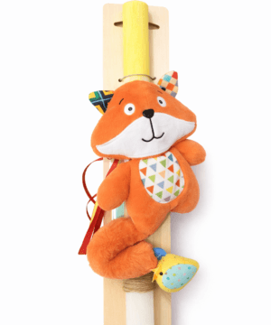 Λαμπάδα με λούτρινη αλεπού