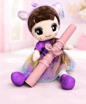 Λαμπάδα με λούτρινη κούκλα 40 εκ