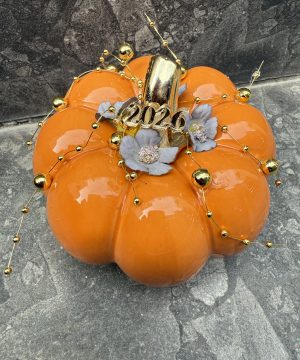 Κολοκύθα κεραμική πορτοκάλι 12 εκ