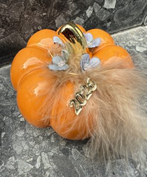 Κολοκύθα κεραμική πορτοκάλι 12 εκ