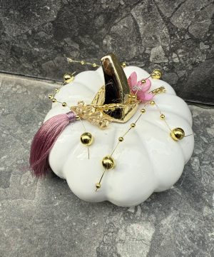 Κολοκύθα κεραμική λευκή 10.8 εκ