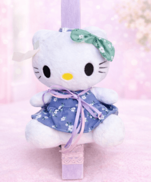 Λαμπάδα με λούτρινο Hello Kitty