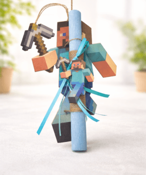 Λαμπάδα Minecraft Steve