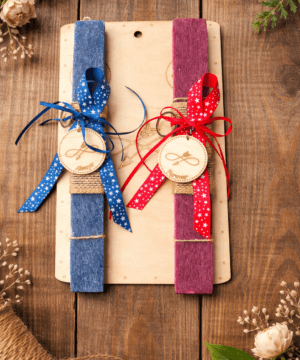 Λαμπάδα σετ always and forever με μπρελόκ