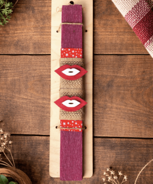 Λαμπάδα με διακοσμητικά χείλη