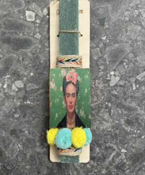 Λαμπάδα Frida Kahlo - πον πον, με μαγνητακι