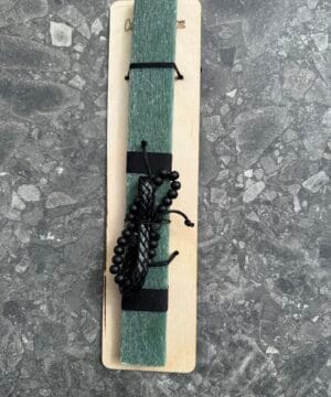 Λαμπάδα με δύο αντρικά βραχιόλια