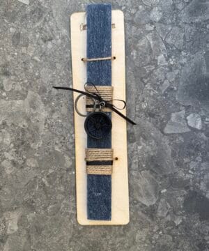 Λαμπάδα με μπρελόκ ζάντα αυτοκινήτου