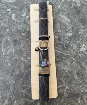 Λαμπάδα με μπρελόκ μηχανή - κράνος