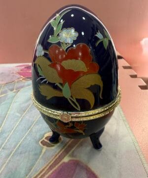 Αυγό κεραμεικό vintage ανοιγόμενο