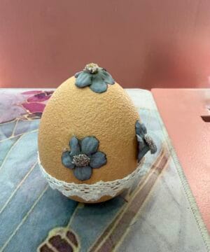 Αυγό διακοσμητικό πορτοκαλί- μικρό