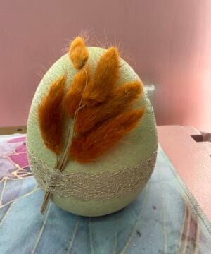 Αυγό διακοσμητικό πράσινο - μεγάλο