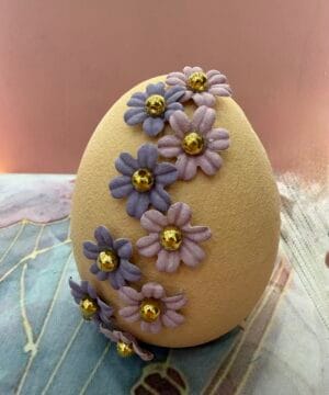 Αυγό διακοσμητικό πορτοκαλί - μεγάλο