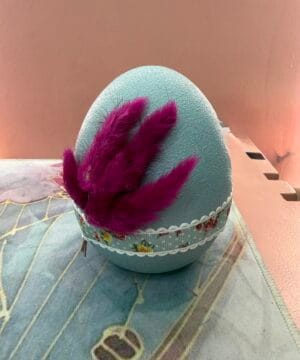 Αυγό διακοσμητικό γαλάζιο - μικρό