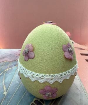 Αυγό διακοσμητικό πράσινο - μεγάλο