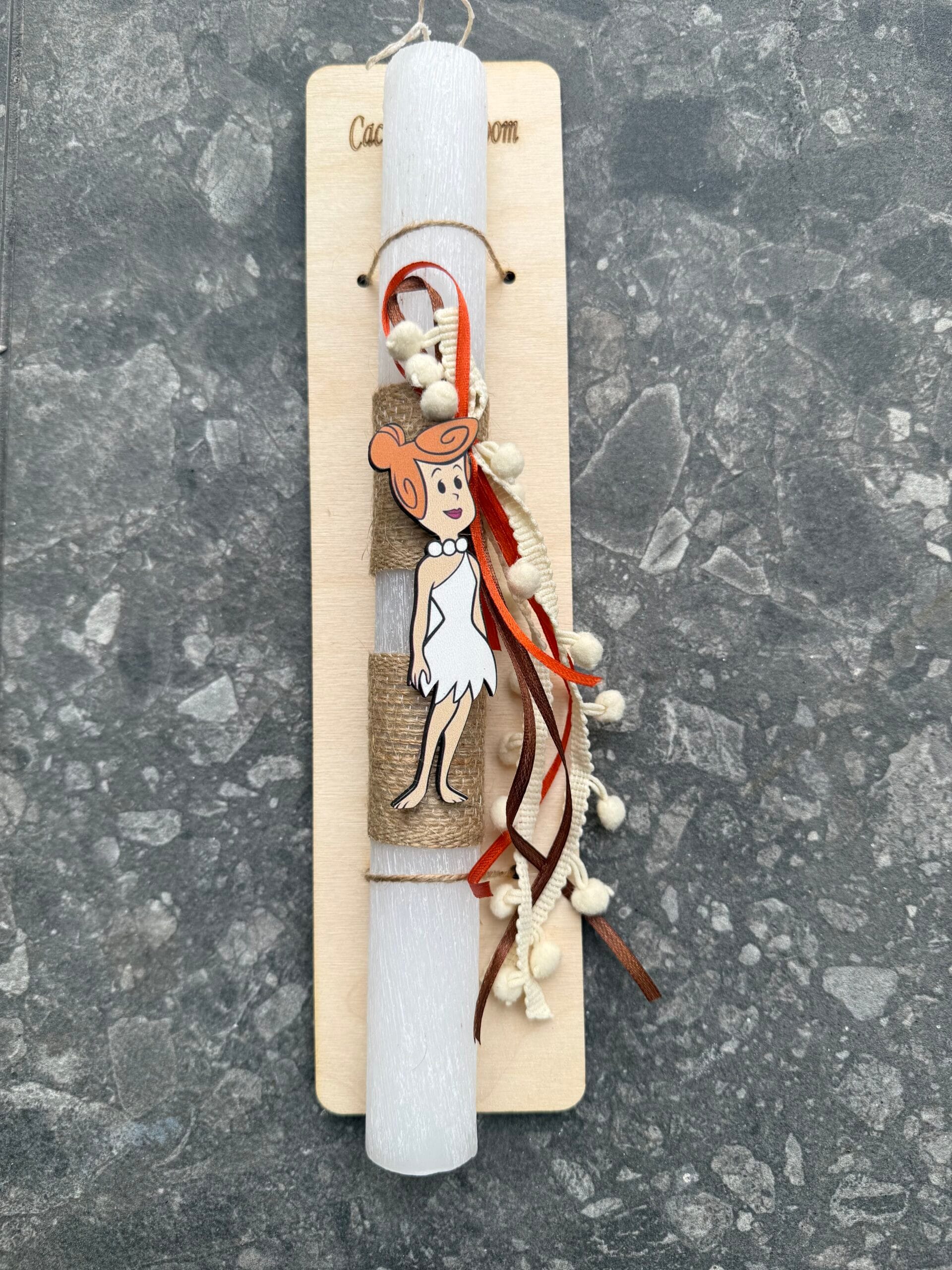 Λαμπάδα - Flintstone Βίλμα με μαγνητάκι