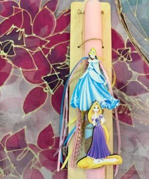 Λαμπάδα πριγκίπισσες με μαγνητάκι