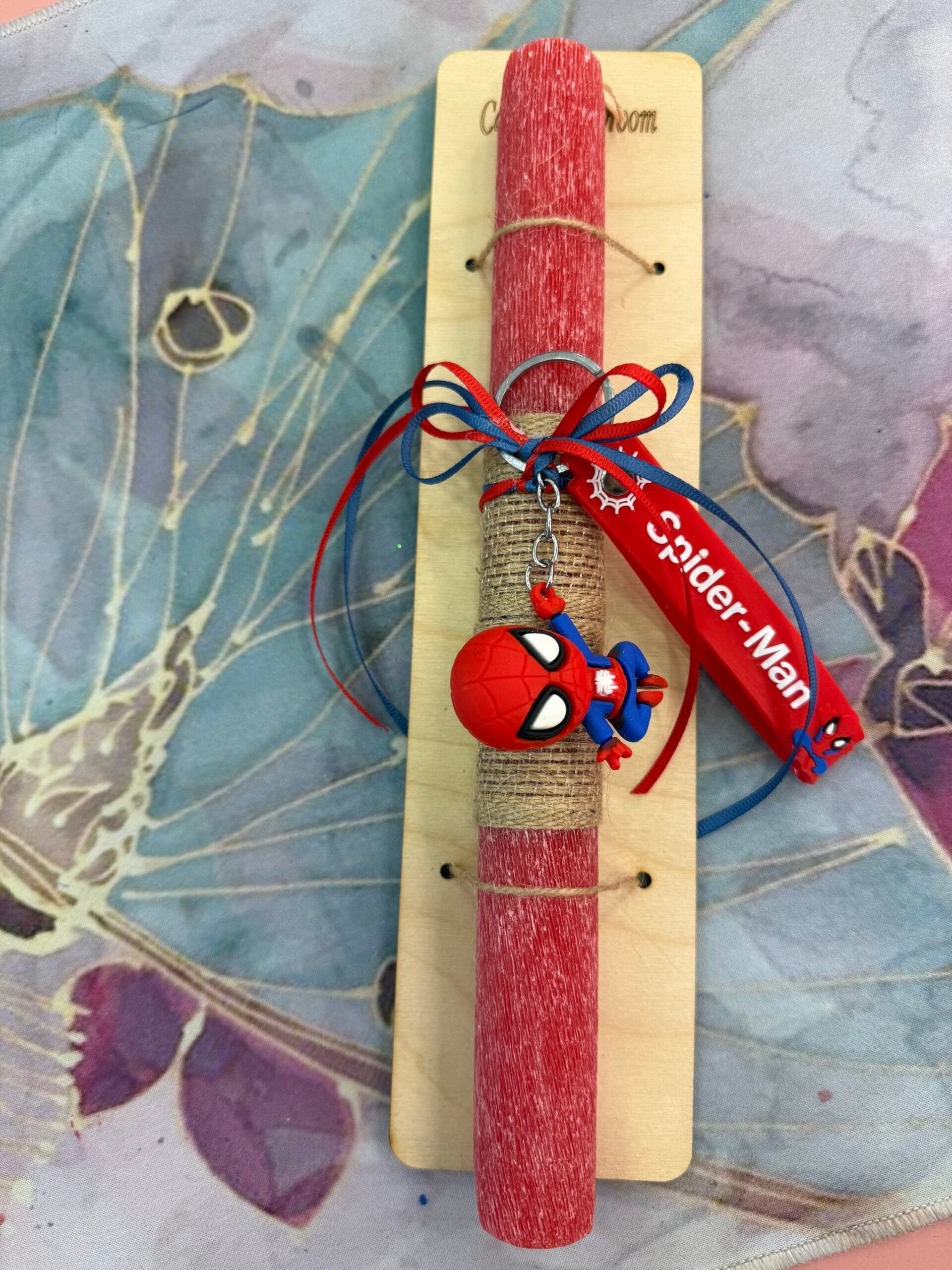 Λαμπάδα - Spiderman με μπρελόκ