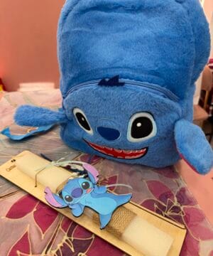 Λαμπάδα - Stitch με μεγάλη τσάντα backpack