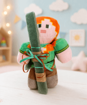 Λαμπάδα με λούτρινο Minecraft Alex