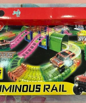 Λαμπάδα Αυτοκινητόδρομος Φωσφορίζει με Γέφυρα Luminous Rail 39x27x7cm