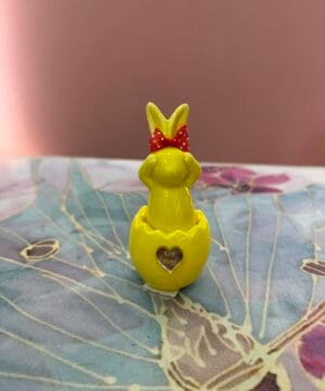 Πασχαλινό λαγουδάκι κεραμικό κίτρινο