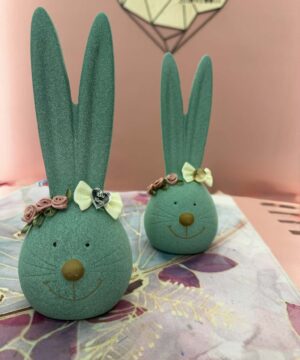 Λαγουδάκι διακοσμητικό πετρολ