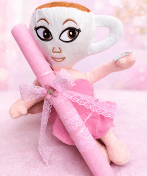 Λαμπάδα με λούτρινο Balerina Cappuccina